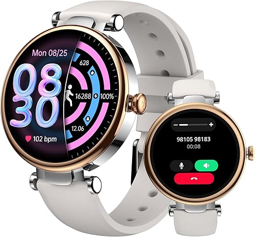 TOZO S8 AMOLED Smart Watch, 3ATM Waterproof, Bluetooth Calls & Text, Health Tracker Watch with Sleep Monitor Stress Analysis 100+ Sports Modes, HD