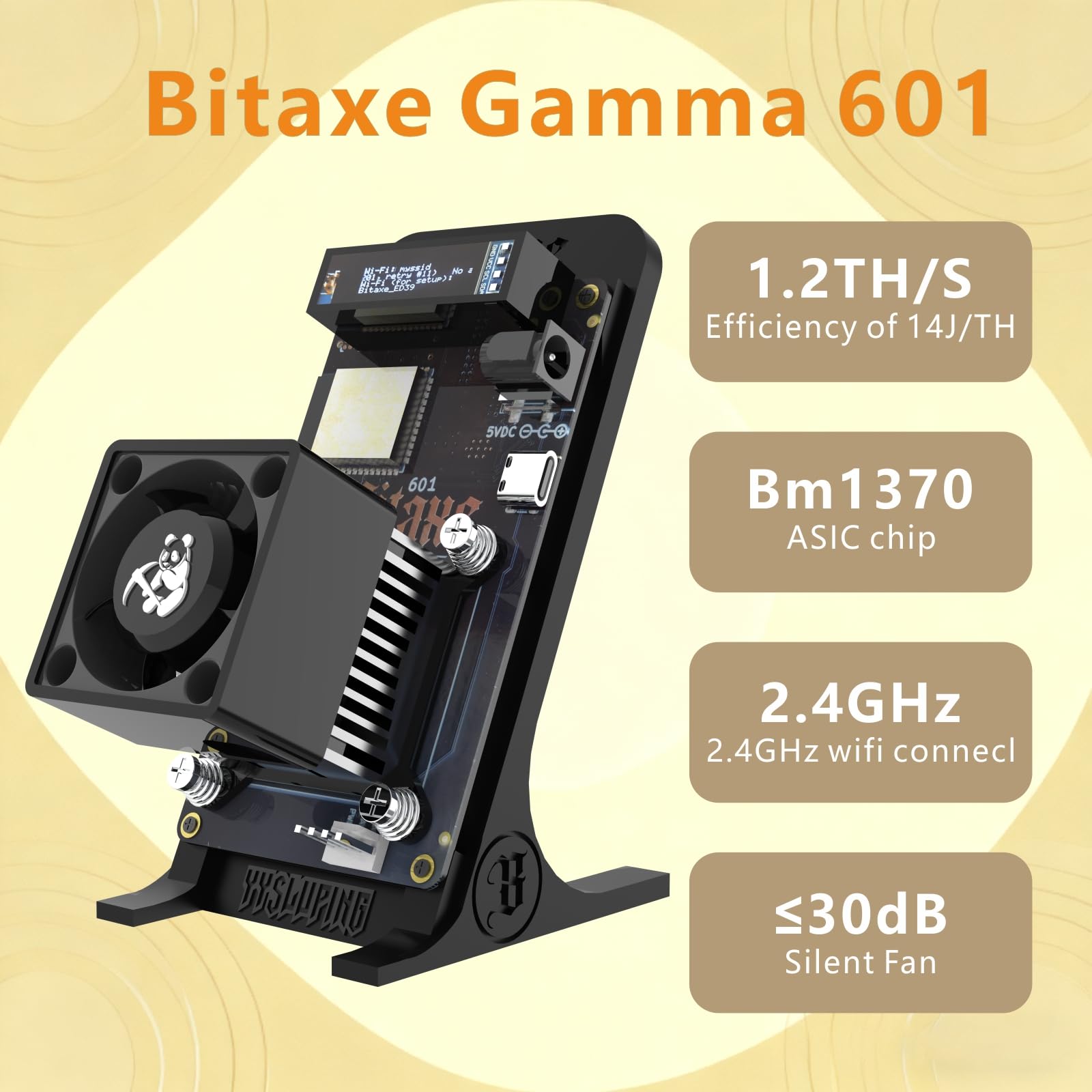 Amazon.com: Bitaxe Gamma 601/602 Bitcoin Miner, 1.2TH/s, BM1370