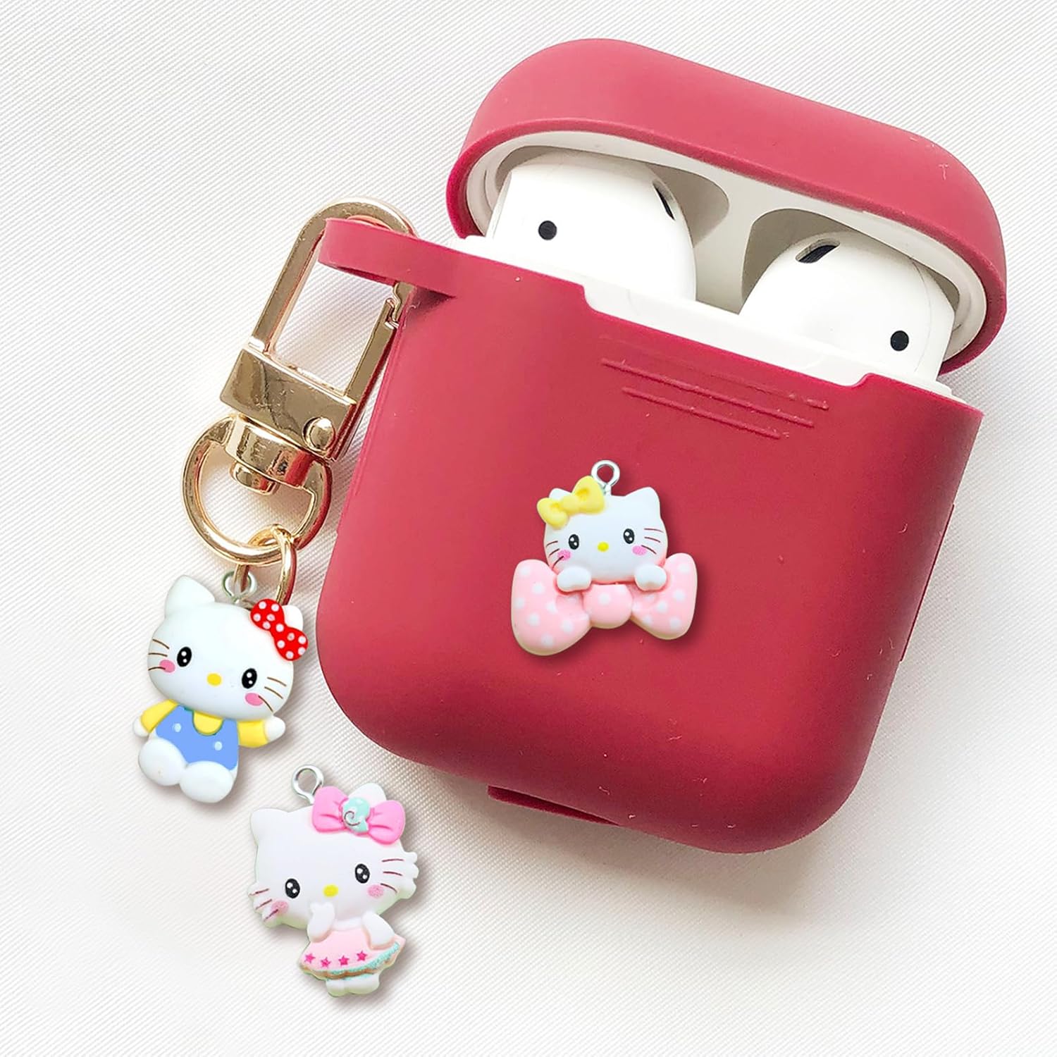 15 Pieces Cute Resin Cat Charms for Jewelry Making 5 Styles Cat Charm Earring Necklace Bracelet KeyChain Pendants Crafts DIY - Image 6