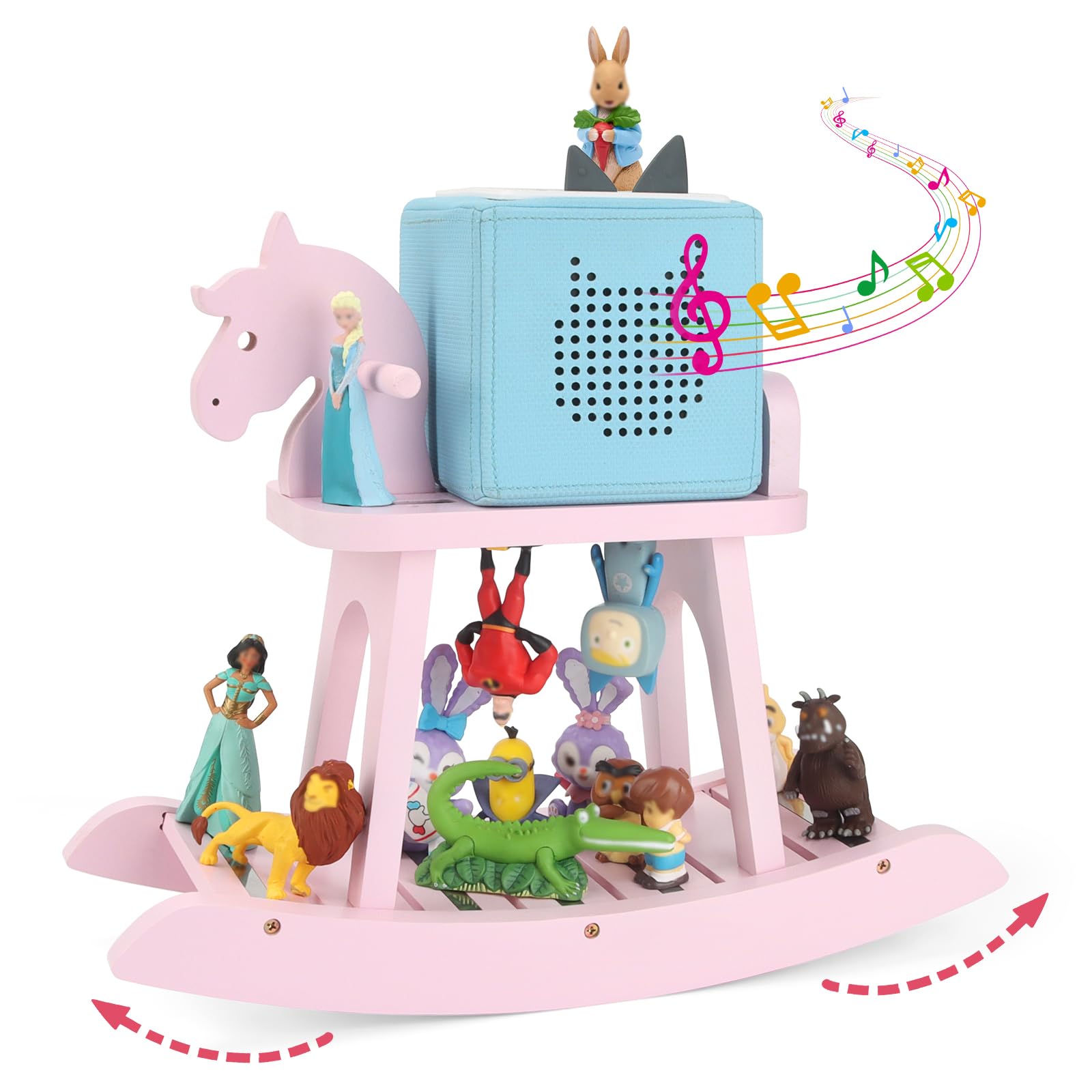 Pink Unicorn for TonieBox Organizer Shelf Storage for Tonies Figures