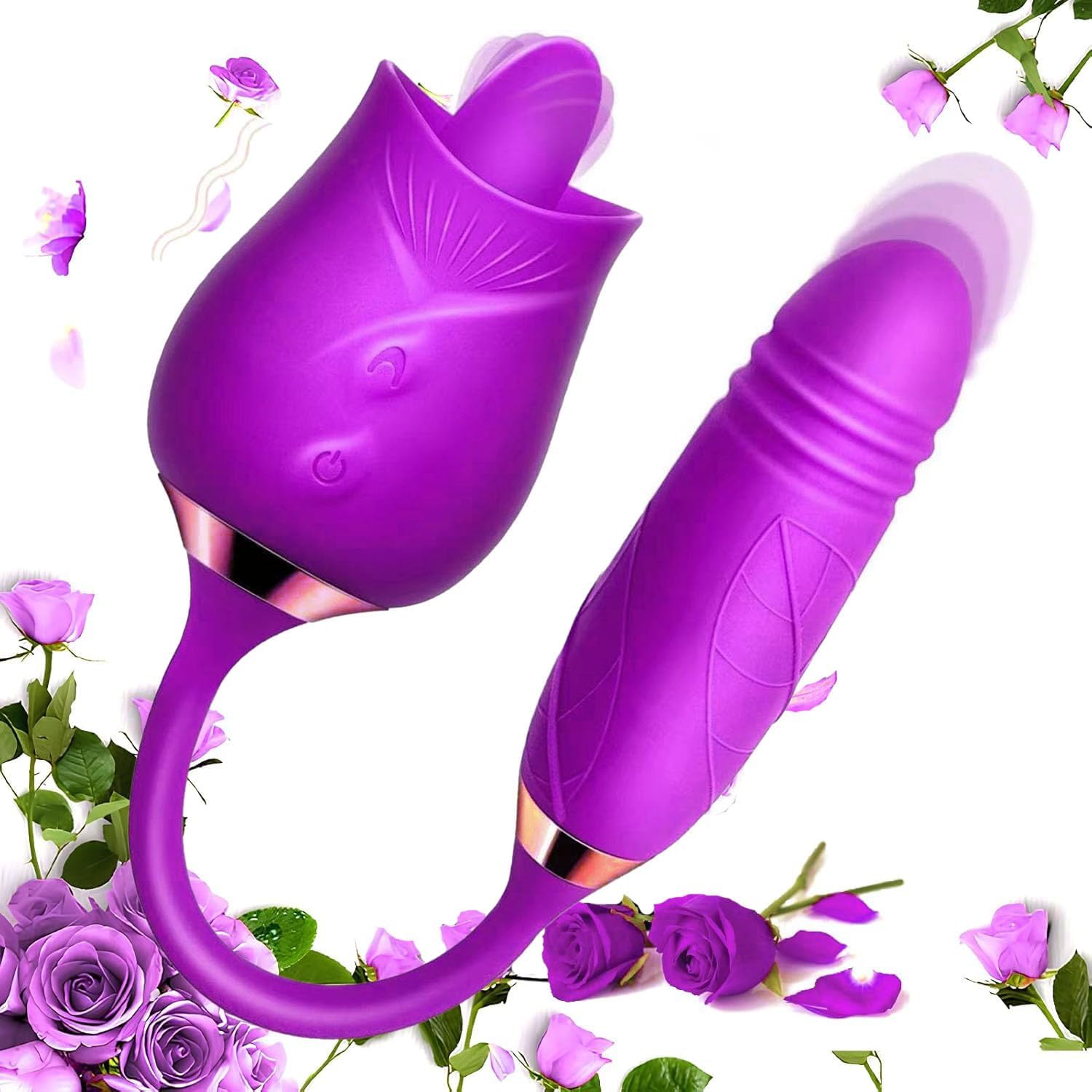 2024 Clitoralis Stimulator for Women Licking Sucking Toy for Woman Rose Shape Toys for Woman Pleasure Couples Gifts Adult Tools Purple CS701