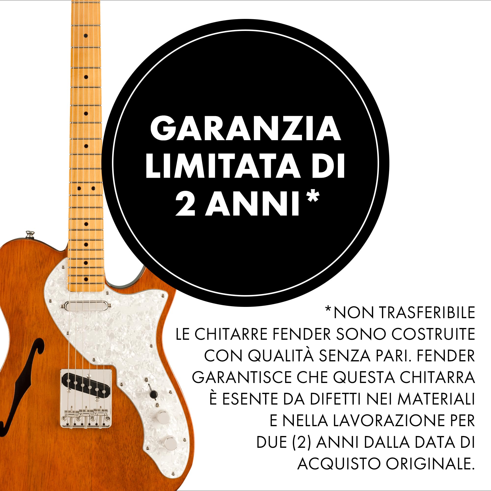 Squier by Fender Classic Vibe '60s Telecaster, Thinline, Natural