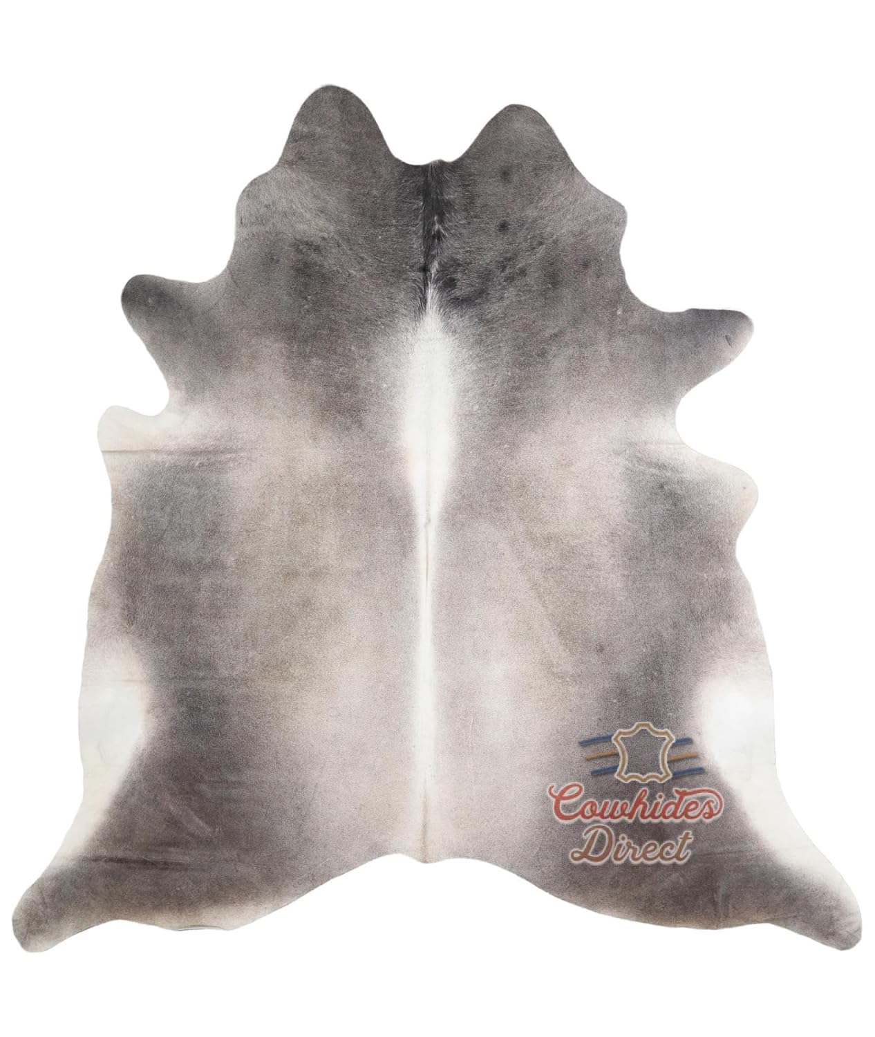 Cowhides Direct Genuine Cowhide Rug - Dark Grey Rug for Living Room, Bedroom & More - Authentic Cow (6’x7’ Dark Grey)