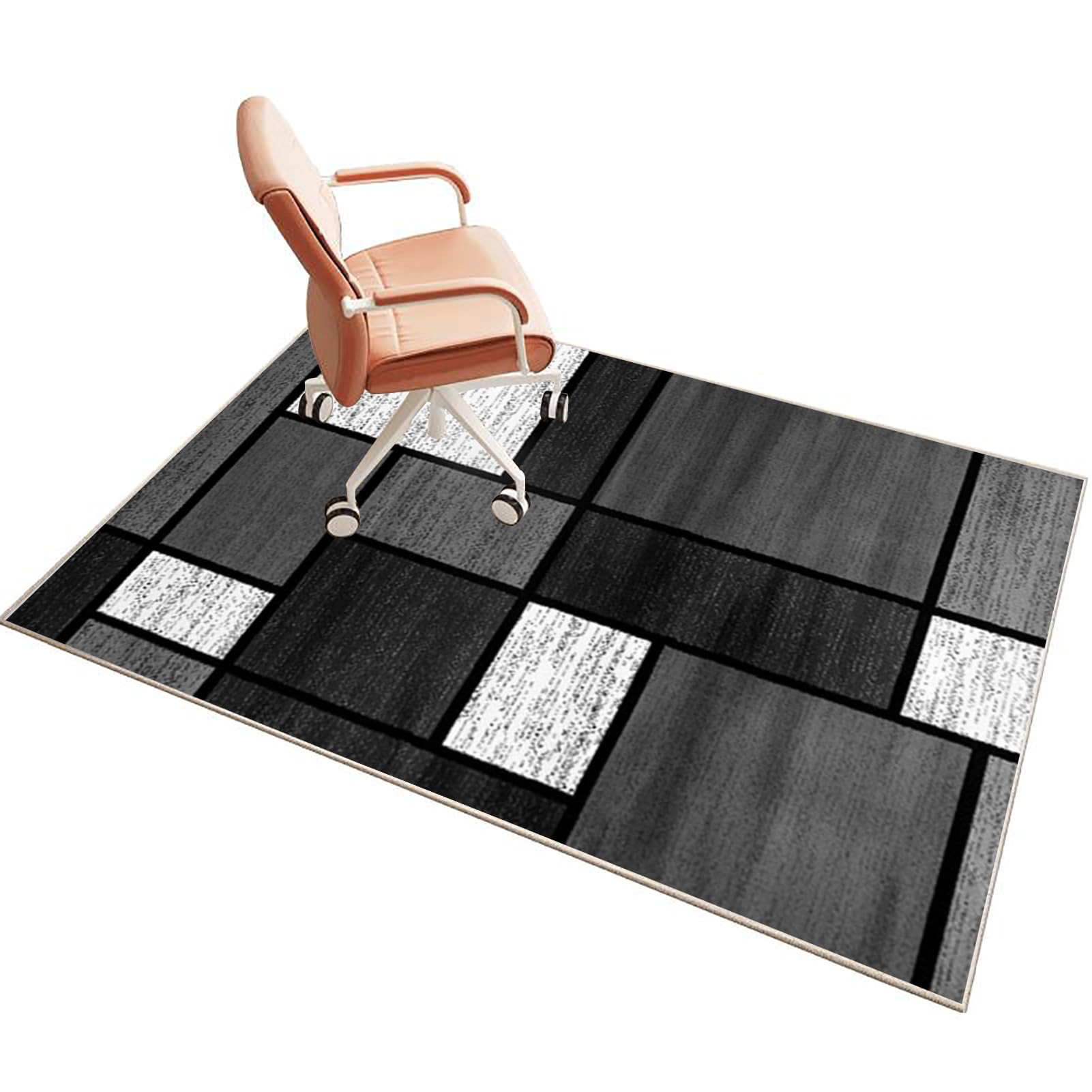 Office Gaming Chair Mat for Hard Floor, Computer Floor Mat for Carpet, Office Chair Carpet Protector Mat Carpeted Floor, Office Chair Rug Protector for Rolling Chair, Desk Chairmats 70 x 80 cm