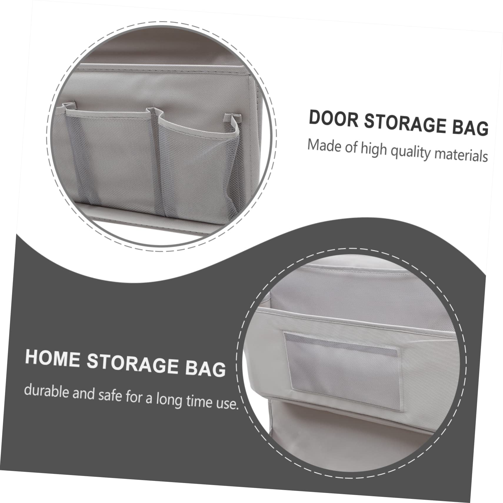 Lagige Aufbewahrungstasche Zum Hängen Tür-Organizer Aus Stoff Grauer Wandbehang Mit Mehreren Fächern Für Wohnzimmer Schlafzimmer Küche Und Büro Praktische Home Storage Bag