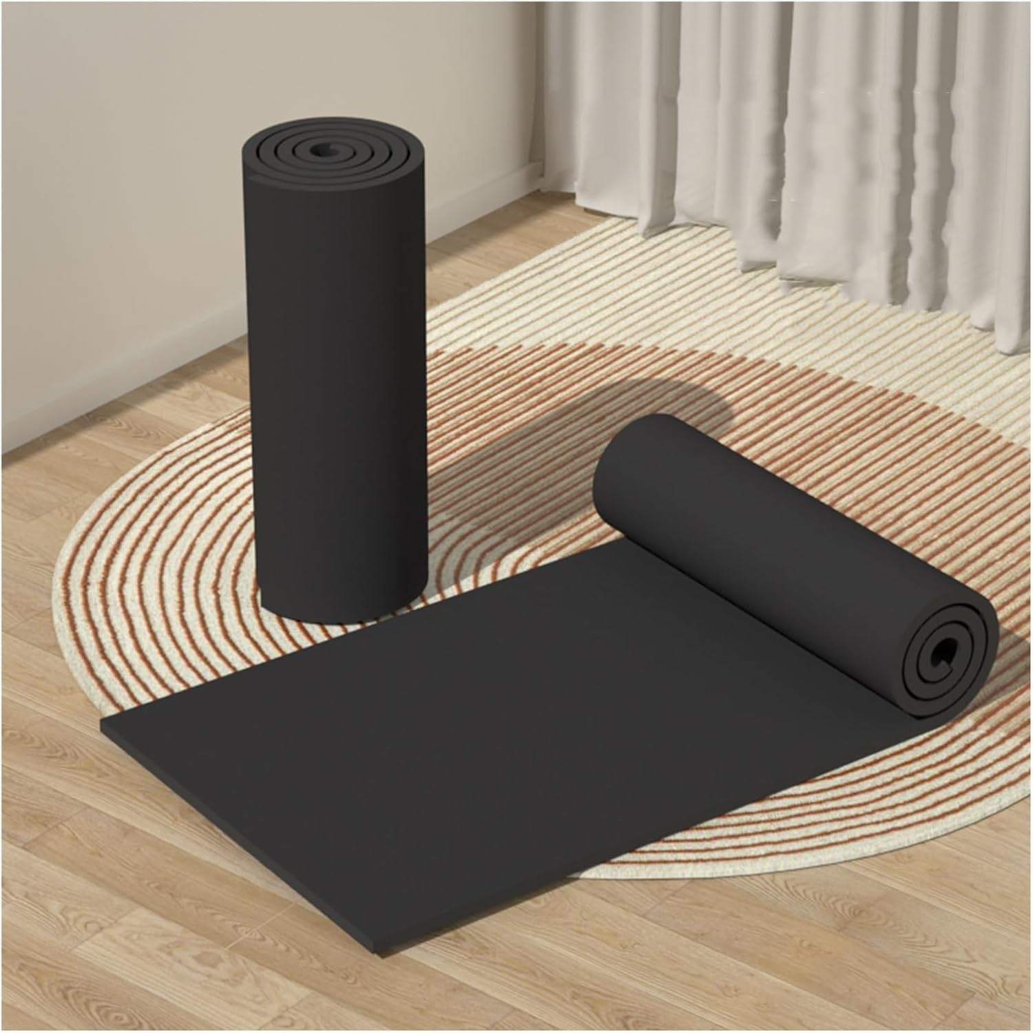 XPLKQXE Safety Guards Proof Bumper Guard, Proofing Safety Bumpers Protector, Soft NBR Foam Padding, Protective Foam Cushion for Table Fireplace Countertop (Color : Black, Size : 1m)