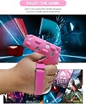 Head Strap for Oculus Quest 2, Adjustable Elite Strap with Silicone Controller Covers, VR Face Cover & Front Face Protector, Comfortable Replacement Set for Oculus Quest 2 Accessories (Pink)