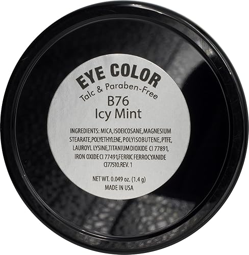 Miniatura 2 de Pure Ziva Icy Mint Shimmering Olive Green Gold - Sombra de ojos vegana, sin talco, parabenos ni crueldad