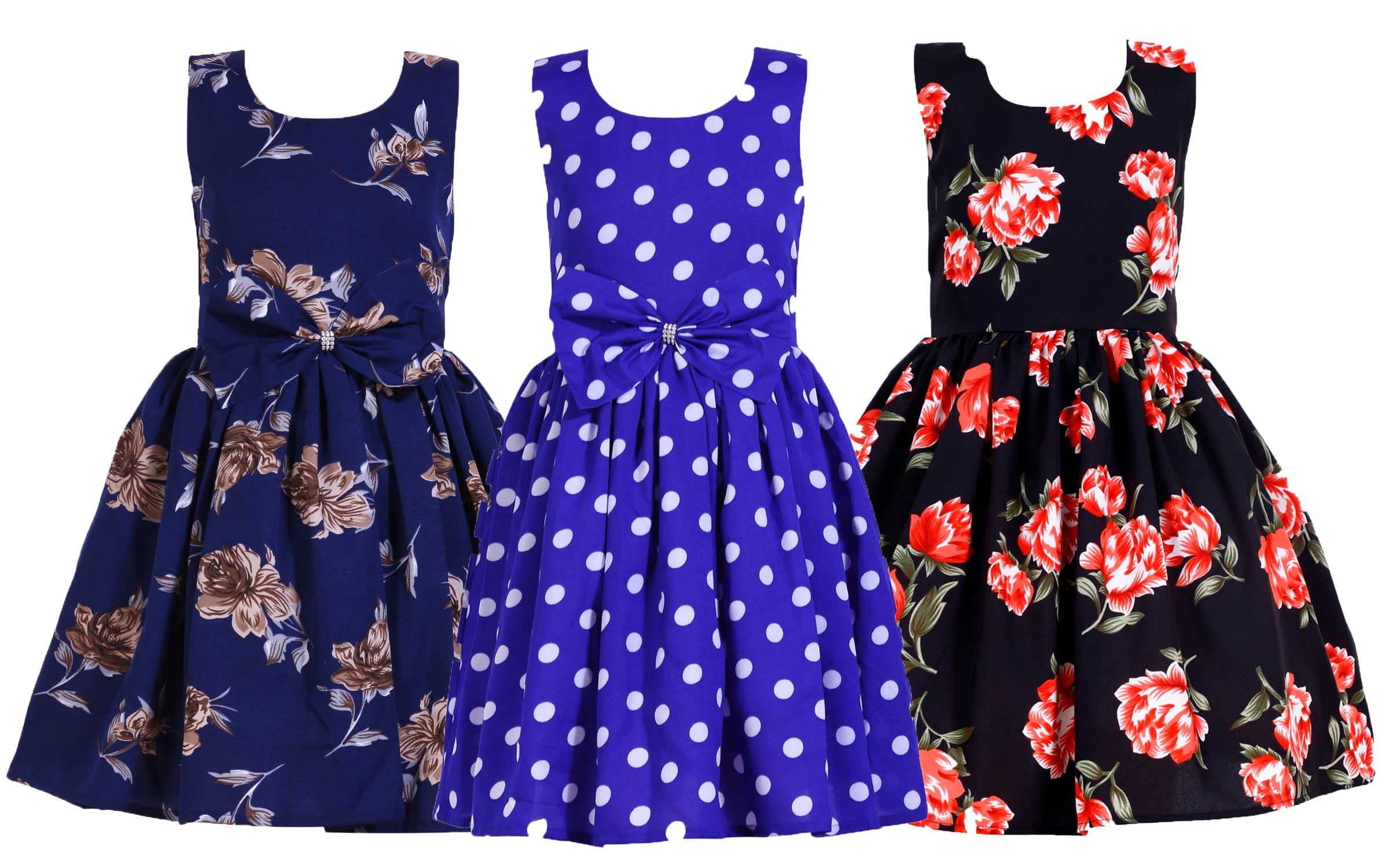 Heavens Creation Casual Frock for Baby Girls,Pack of 3