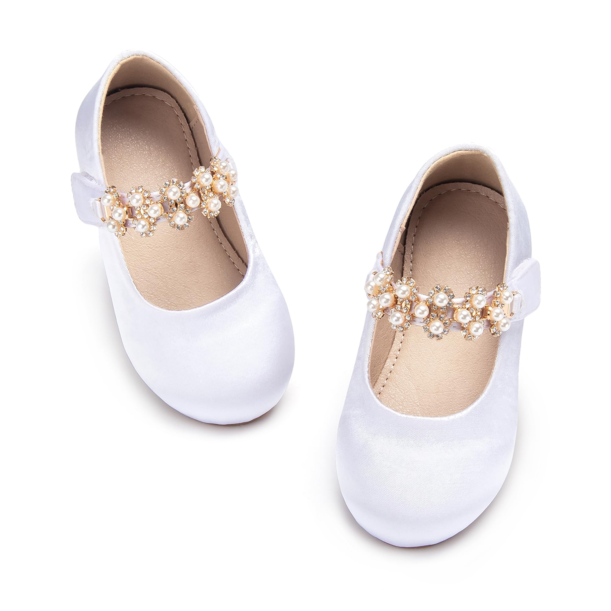 Otter MOMO Toddler/Little Girls Mary Jane Ballerina Flats Shoes Slip-on School Party Dress Shoes