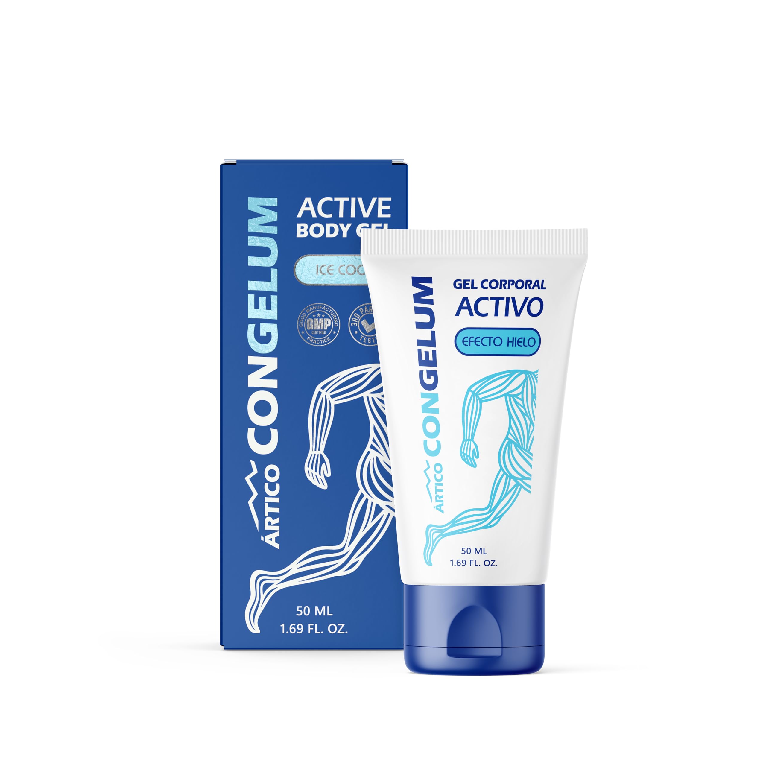 Body Gel | Rinfrescante con Mentolo, Cannella, Olio di Rosmarino, Zenzero e Cayenna | Gel Non Grasso per Gambe, Braccia, Schiena e Spalle | 50 ml (1)