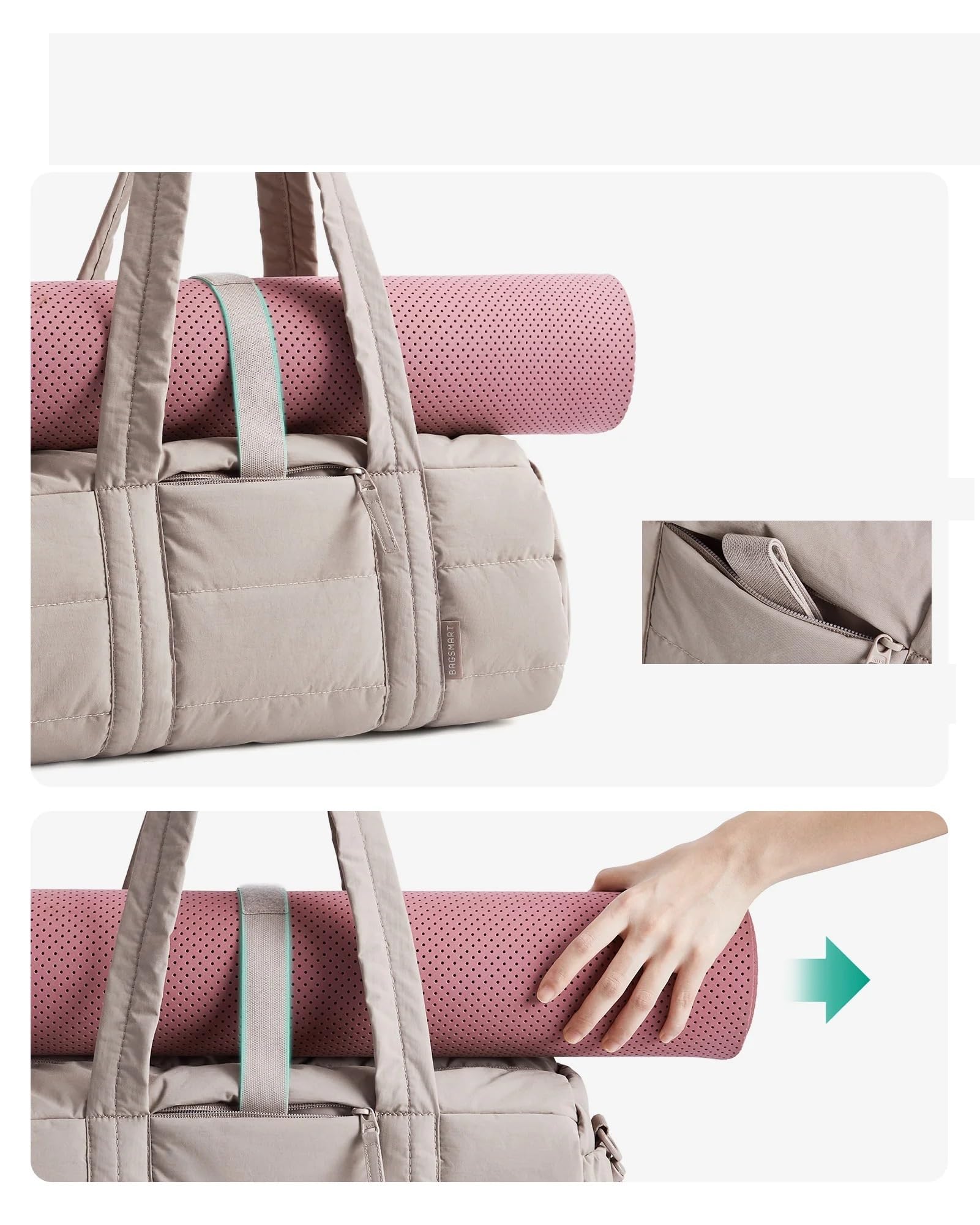 Bolsa Esterilla Yoga Bolsa Impermeable for Esterilla de Yoga con Cremallera Grande