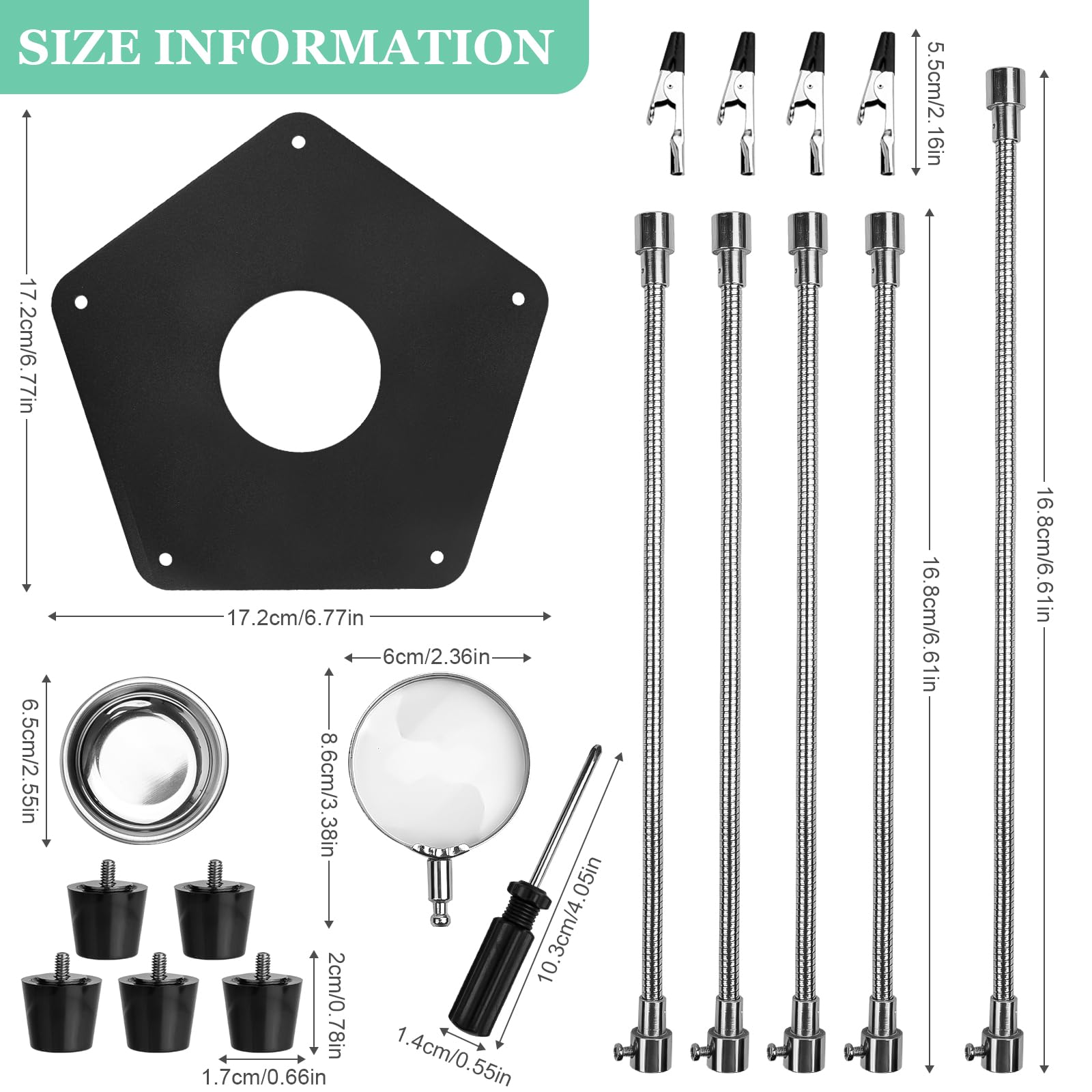 Tercera Mano de Soldadura, Soporte para Soldar con 3X Lupa y Brazos Flexibles, Herramienta de Soporte de Placa de Circuito Impreso, Estación de Soldadura para Soldar, Ensamblar, Reparar