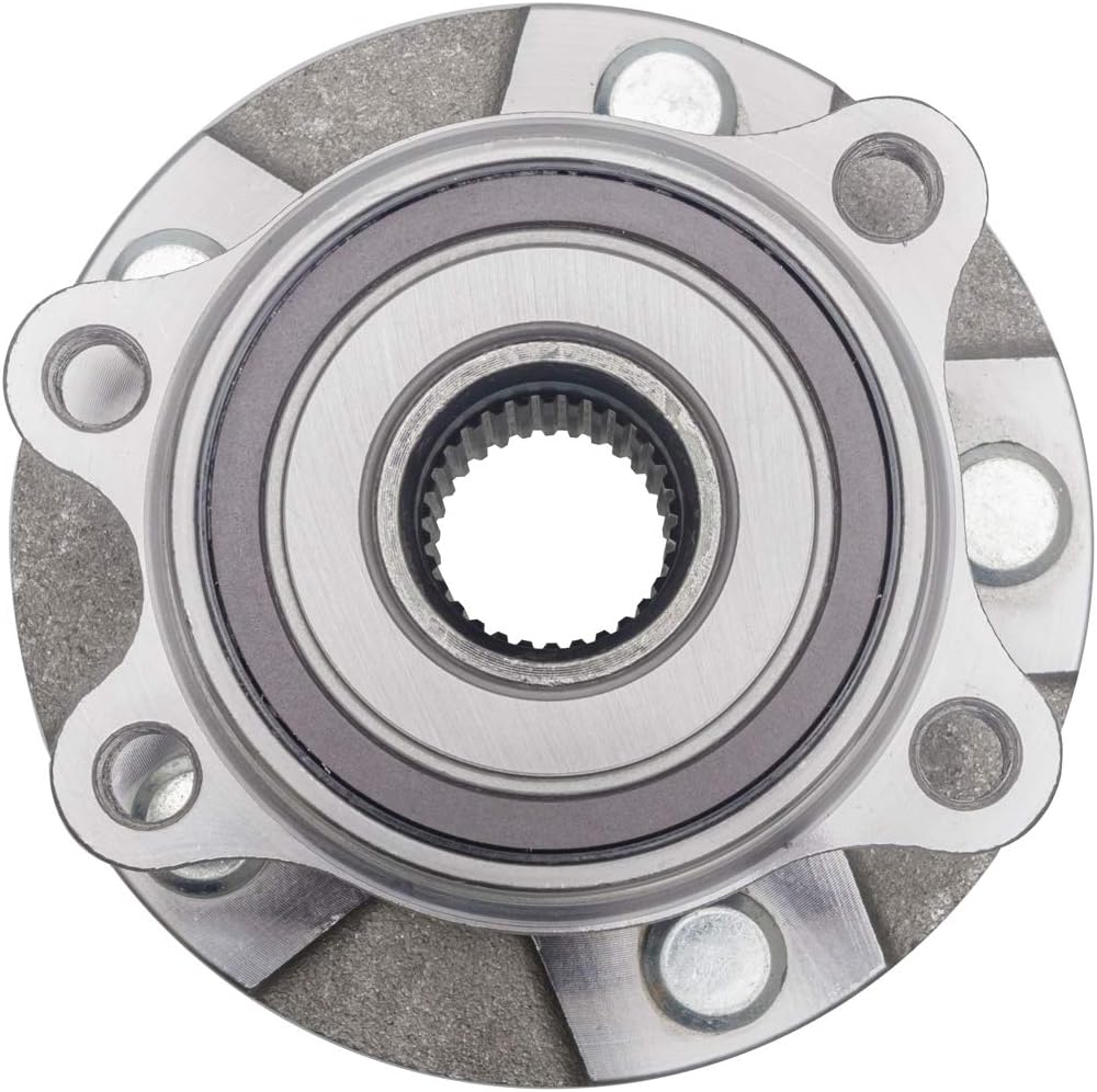 KEYOOG 2Pcs 513258 (5 Lug) Front Wheel Hub and Bearing Assembly Fit For 2006-2018 T-oyota RAV4 (06-12:Fits 3.5L V6 Only),2016-2019 Mirai / 2011-2016 S-cion tC (Fits Manual Transmission)