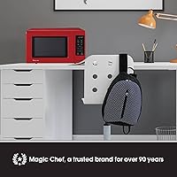 Vista 13 de Magic Chef MC77MB - Horno de microondas de encimera, microondas pequeño para espacios compactos, 700 vatios, 0.7 pies cúbicos, color negro