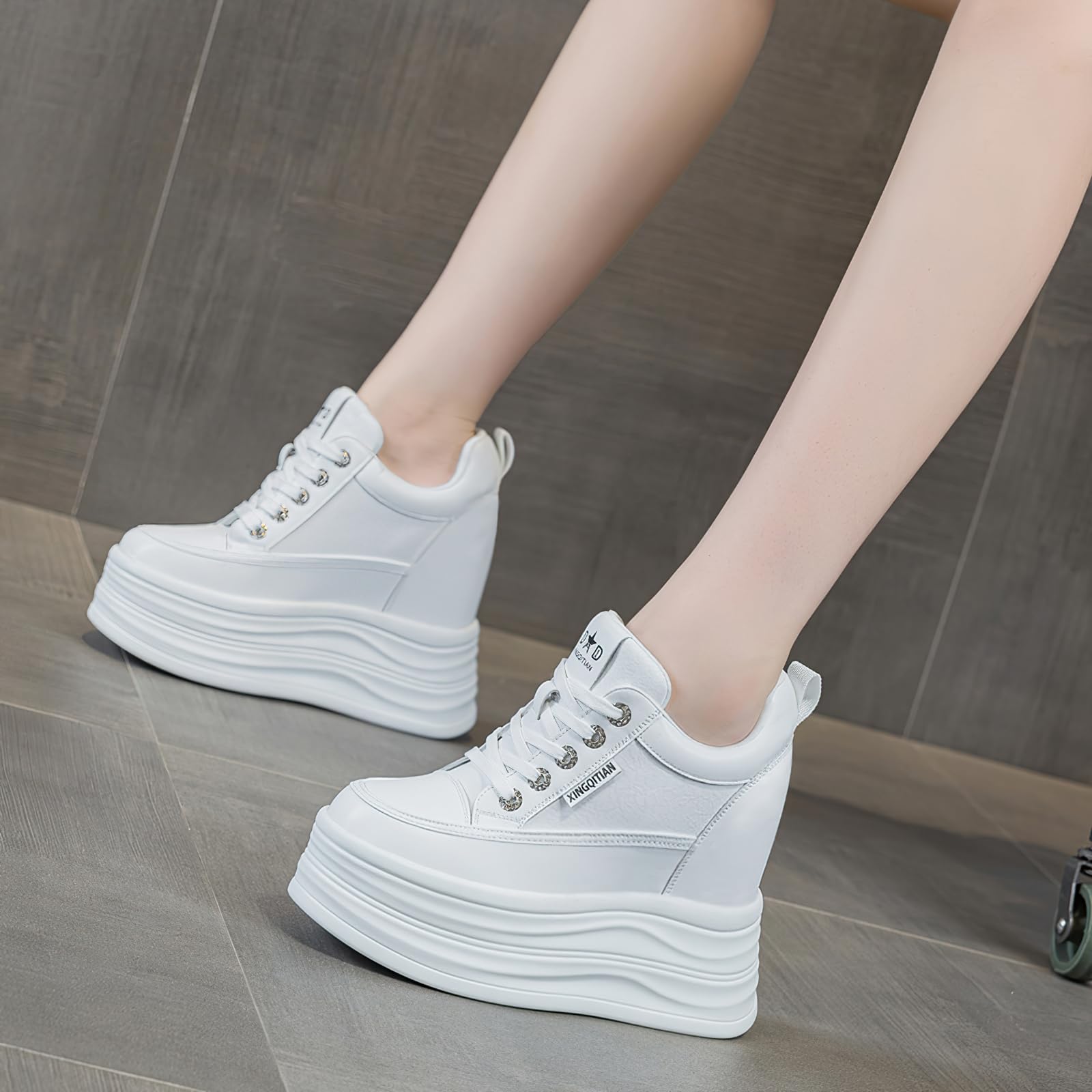 AONETIGER Sneakers Platform Donna Moda Casual