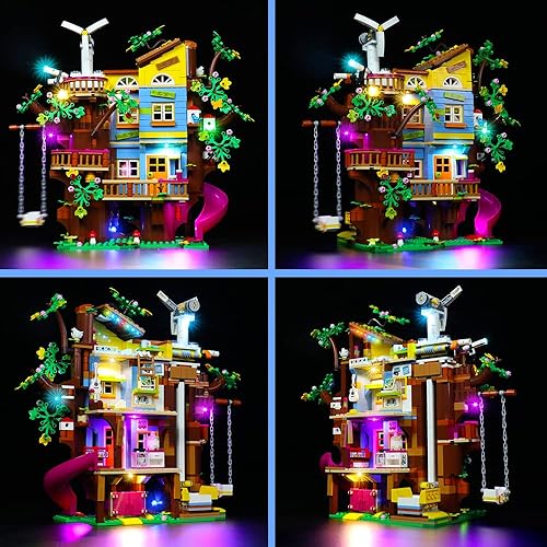 Miniatura 3 de VONADO Kit de luz LED compatible con Lego Friends Friendship Tree House 41703 Kit de construcción (no incluido el modelo Lego), juego de luces