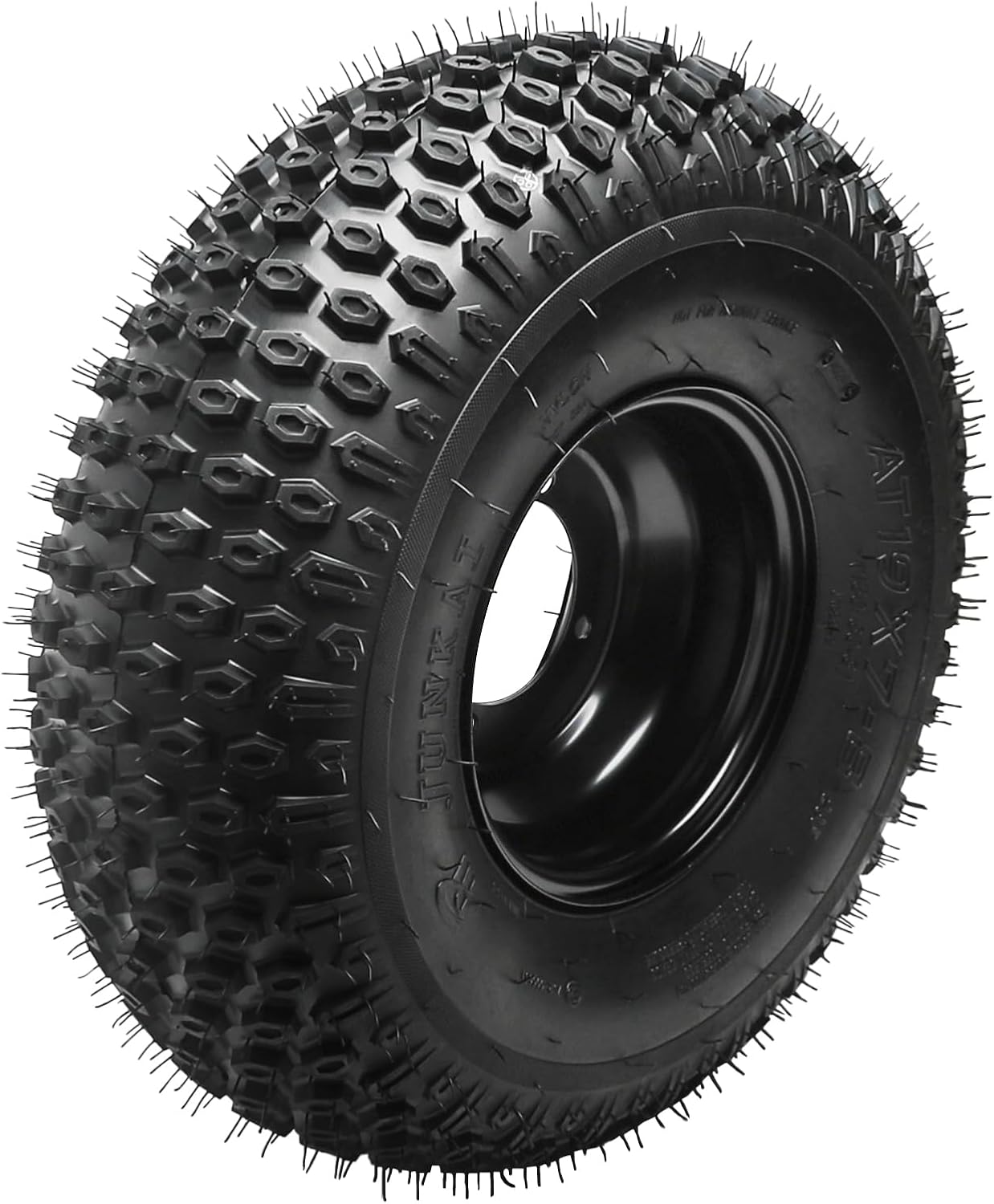 19x7-8 19x7x8 Tire and Rim Wheel Assembly – 4PR Racing ATV UTV Off-Road Knobby Tread Tires, 4 Lug 110mm Spacing – Fits Taotao Mini Bike Go Kart Golf Cart Quad Buggy Mower Tractor 4 Wheelers (2 Pack)
