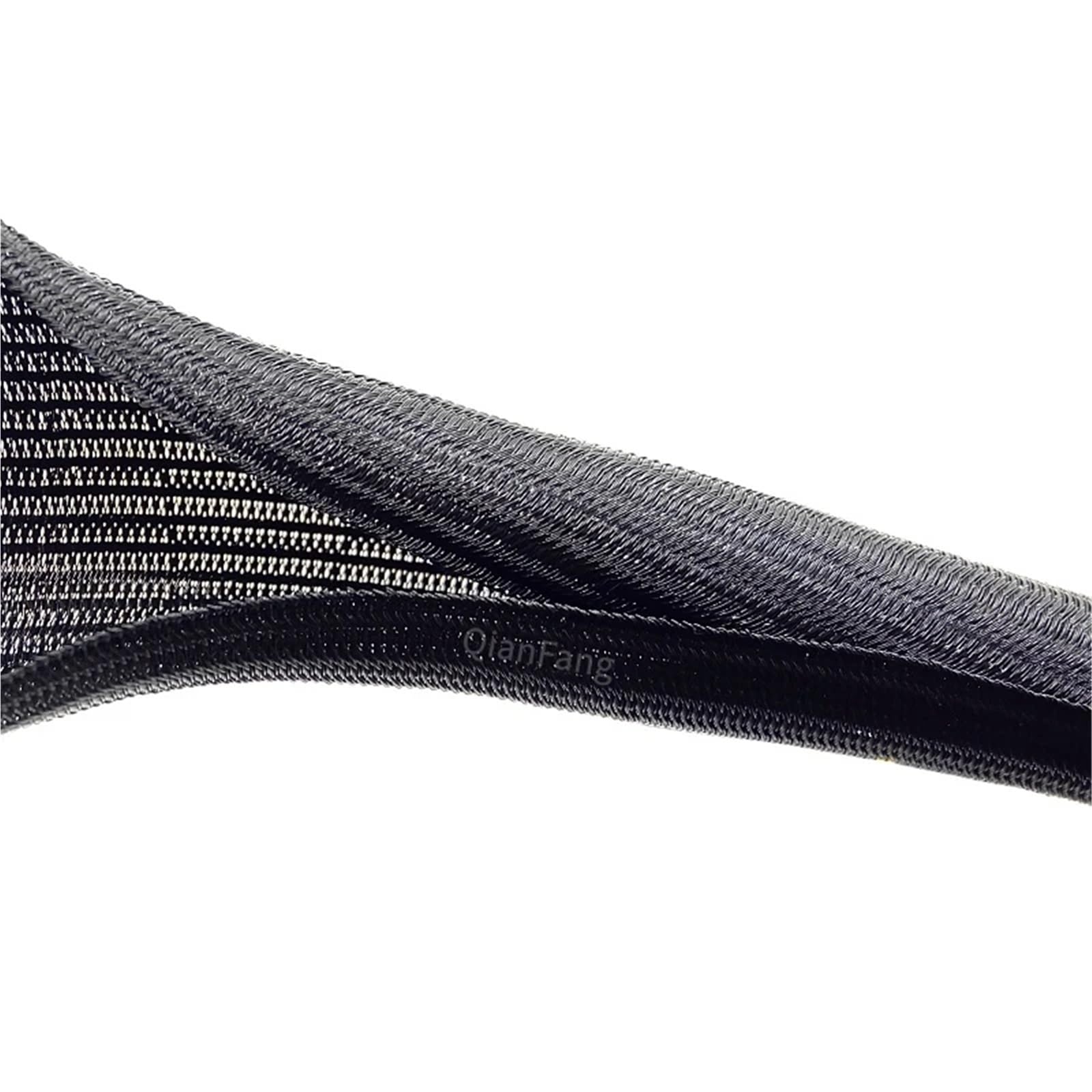 Organizador de Cables Organizador de Cables Autocerrado Manguito Expandible Trenzado Telar Flexible Tubo Dividido para Gestión Líneas Cubierta de Gestión de Cables(50mm,15M)