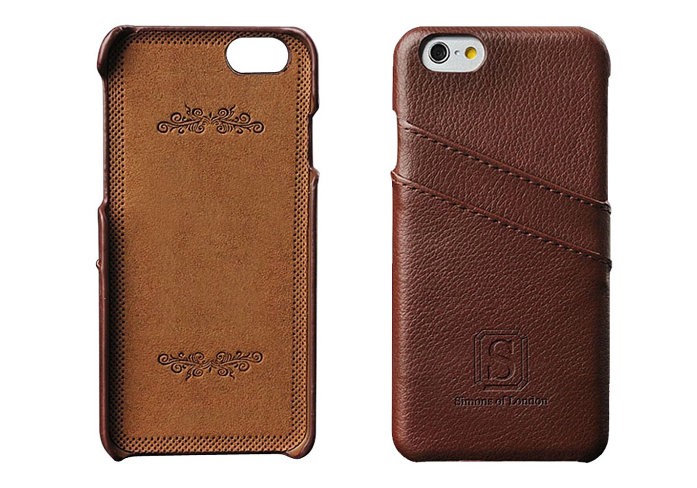iPhone 6/6s Leather Case by Simons of London, Utra Slim Fit Cover with Slots for ID cards