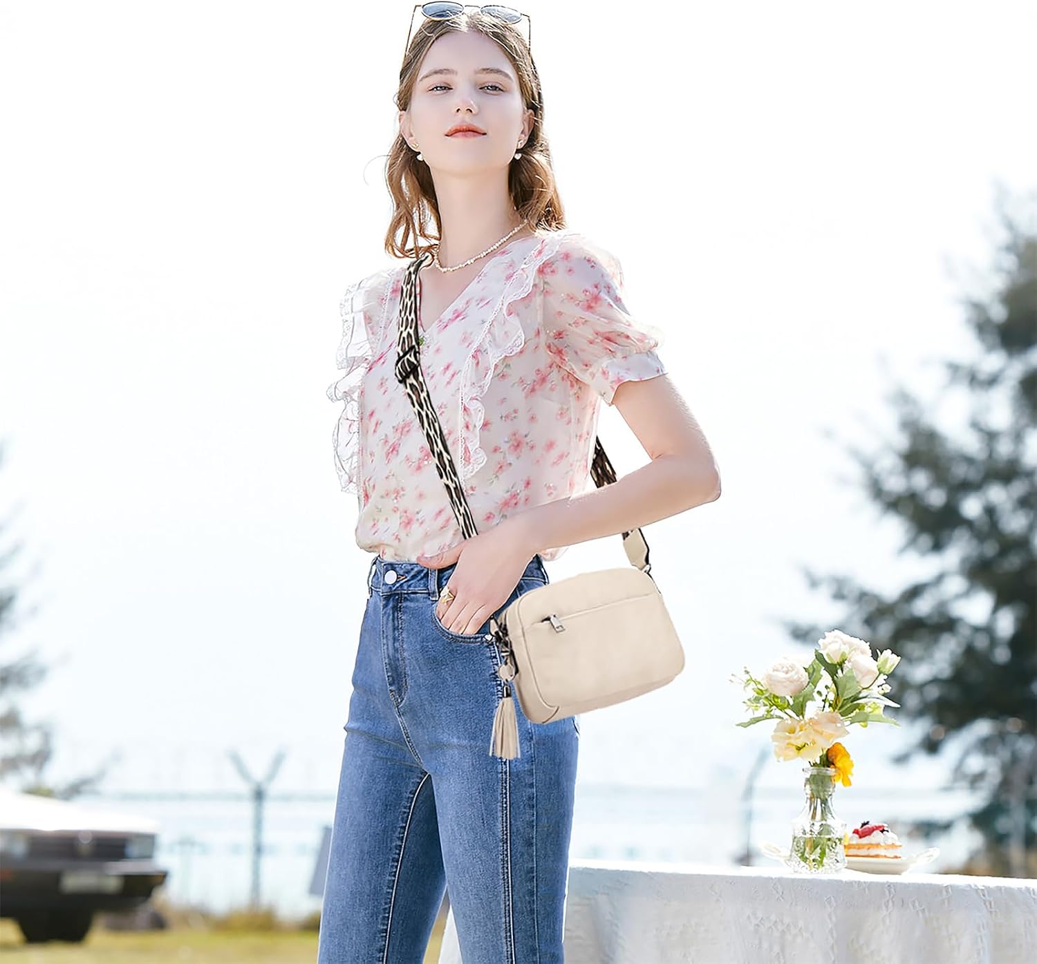 KL928 Small Crossbody Bag for Women, Soft FAUX Leather Cell Phone Purse，Adjustable Strap Shoulder Handbags Wallet Purse | Small, Soft, Adjustable Strap - Image 2