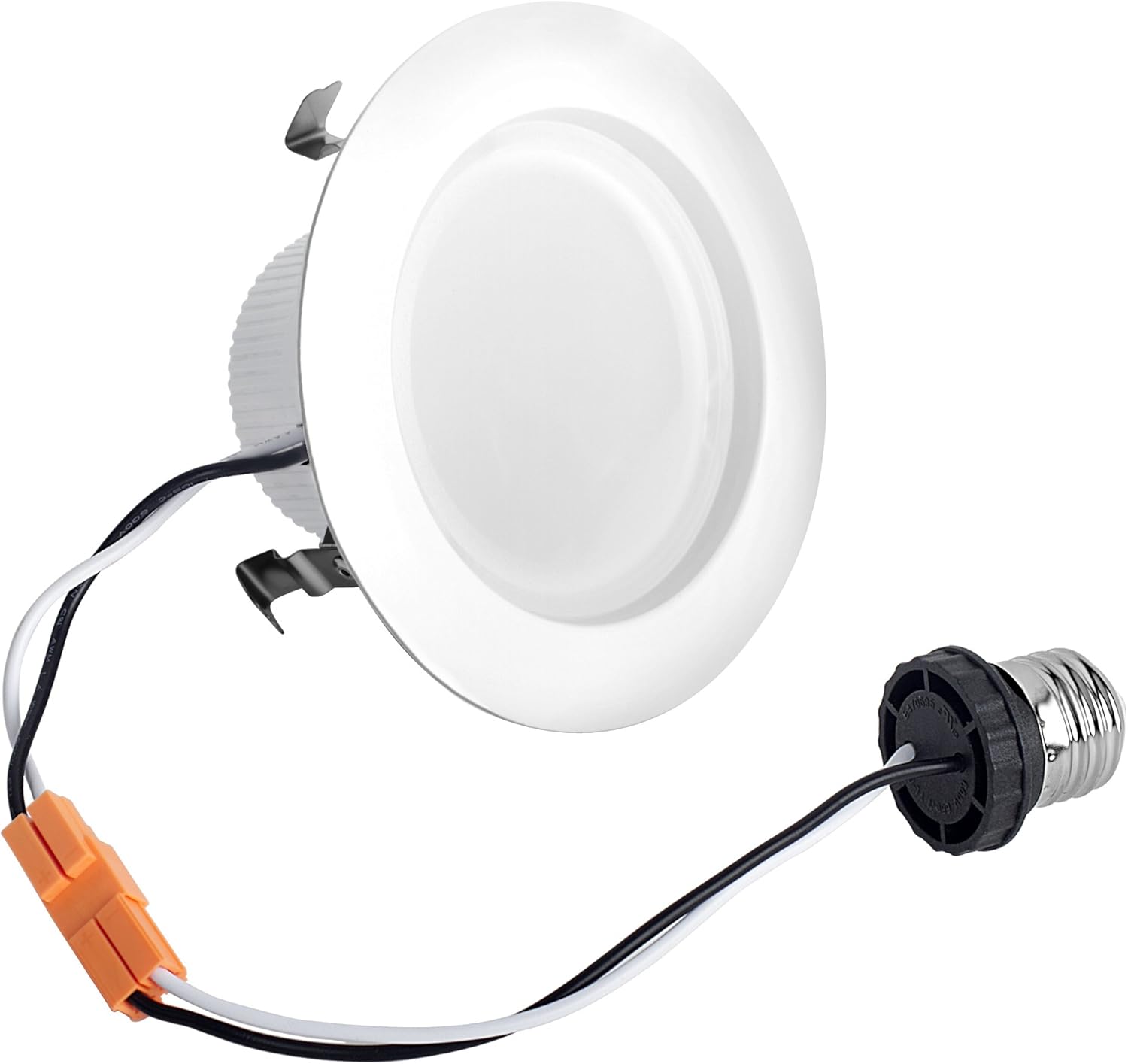 Light Blue USA LB13124 (6-Pack) 4-Inch LED Downlight Retrofit, 10W (75W Equivalent), 2700K Warm White, Dimmable, LED Retrofit Recessed Lighting Kit Fixture, 800 Lumens, ETL-Listed