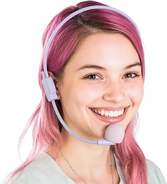 Fake Headset, Rockstar Costume Cosplay Accessories for Women, Hippie Singer Headphone Props