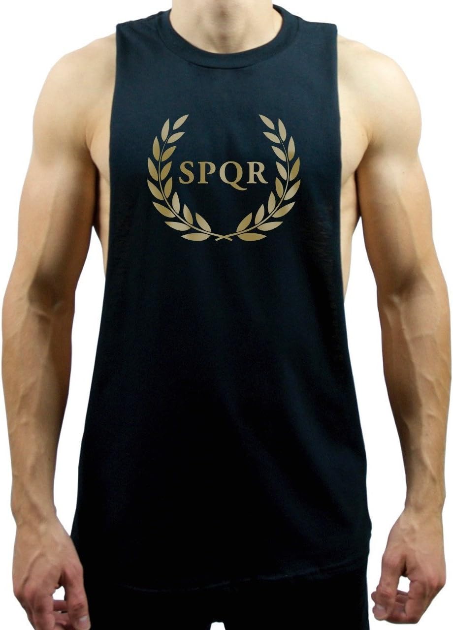 SPQR Muscle Tank Top Black
