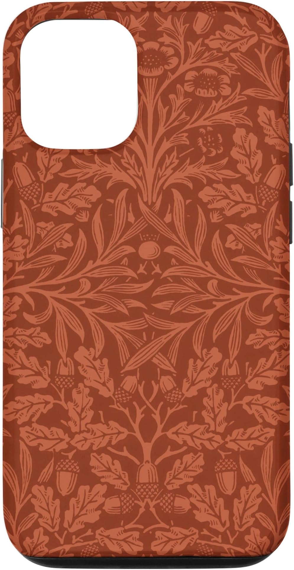 iPhone 13 Pro William Morris Acorns & Oak Leaves, Burnt Orange Vintage Art Case