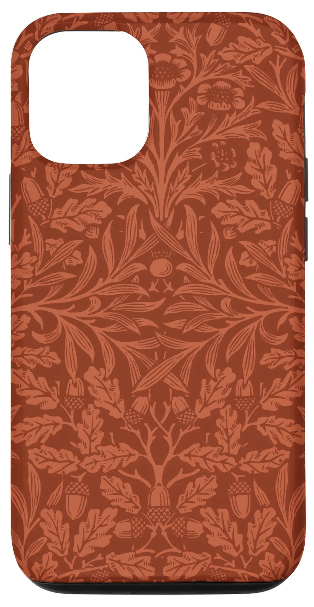 iPhone 13 Pro William Morris Acorns & Oak Leaves, Burnt Orange Vintage Art Case