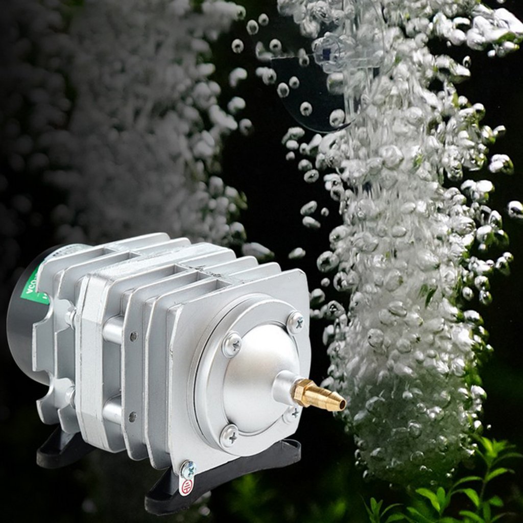 Compresseur d'air électromagnétique 45L / Min 25W Aérateur de Pompe à air pour Bassin à oxygène d'aquarium