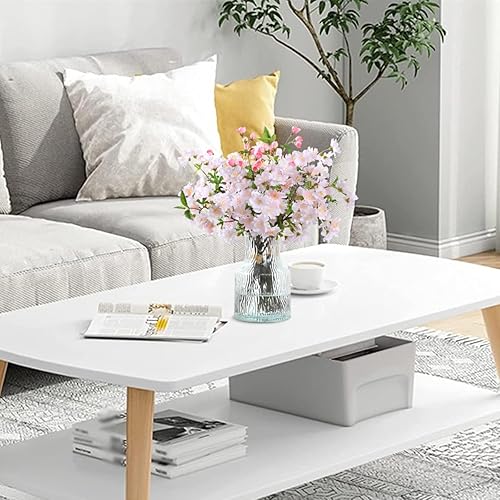 Miniatura 5 de Tifuly - 4 flores artificiales de almendros en flor, ramas en flor sedosas, de tallo largo, 42.52 pulgadas