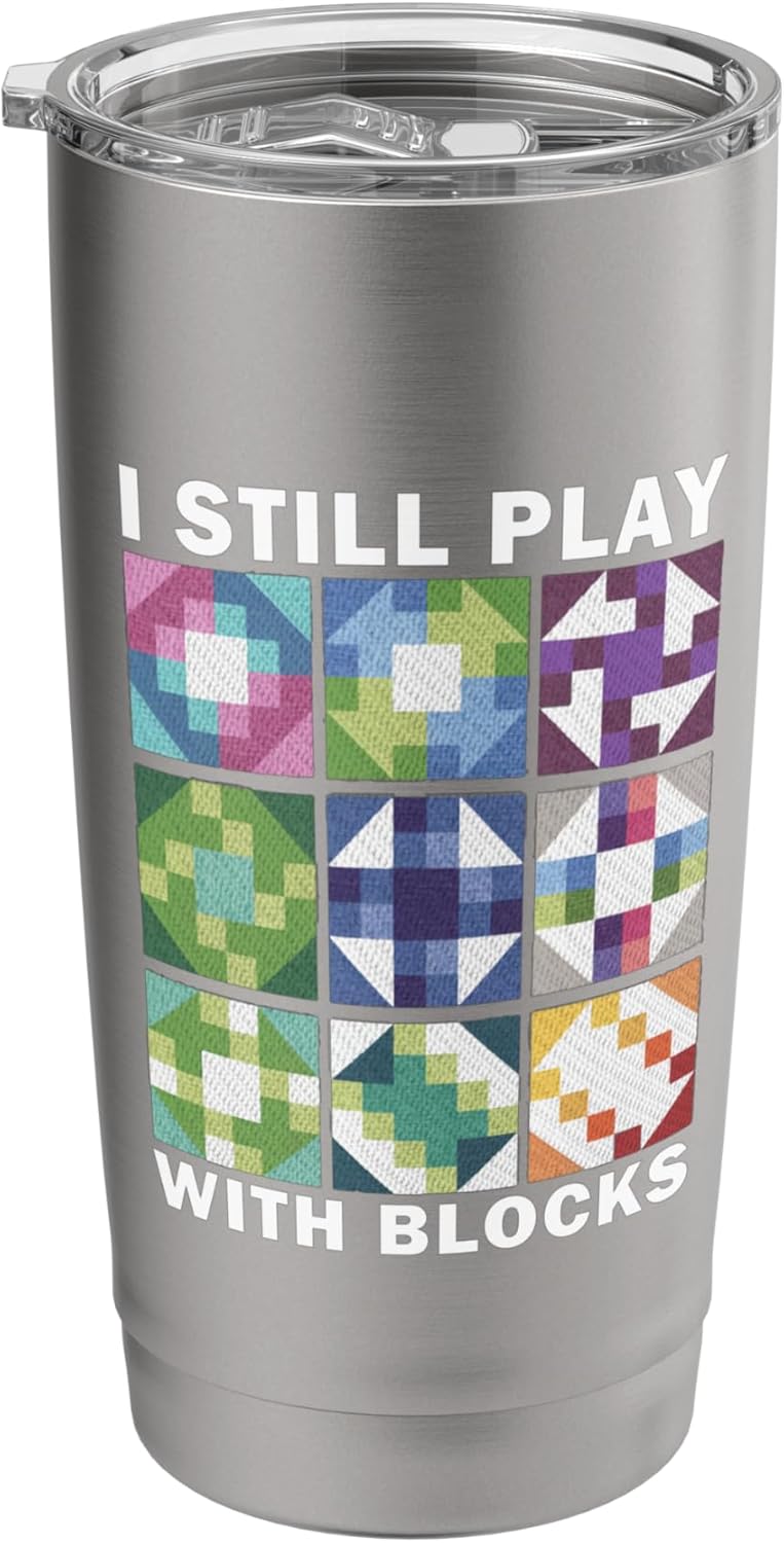 Funny Quilting Art For Women Quilting Sewing Lover Quilter Stainless Steel Insulated Tumbler