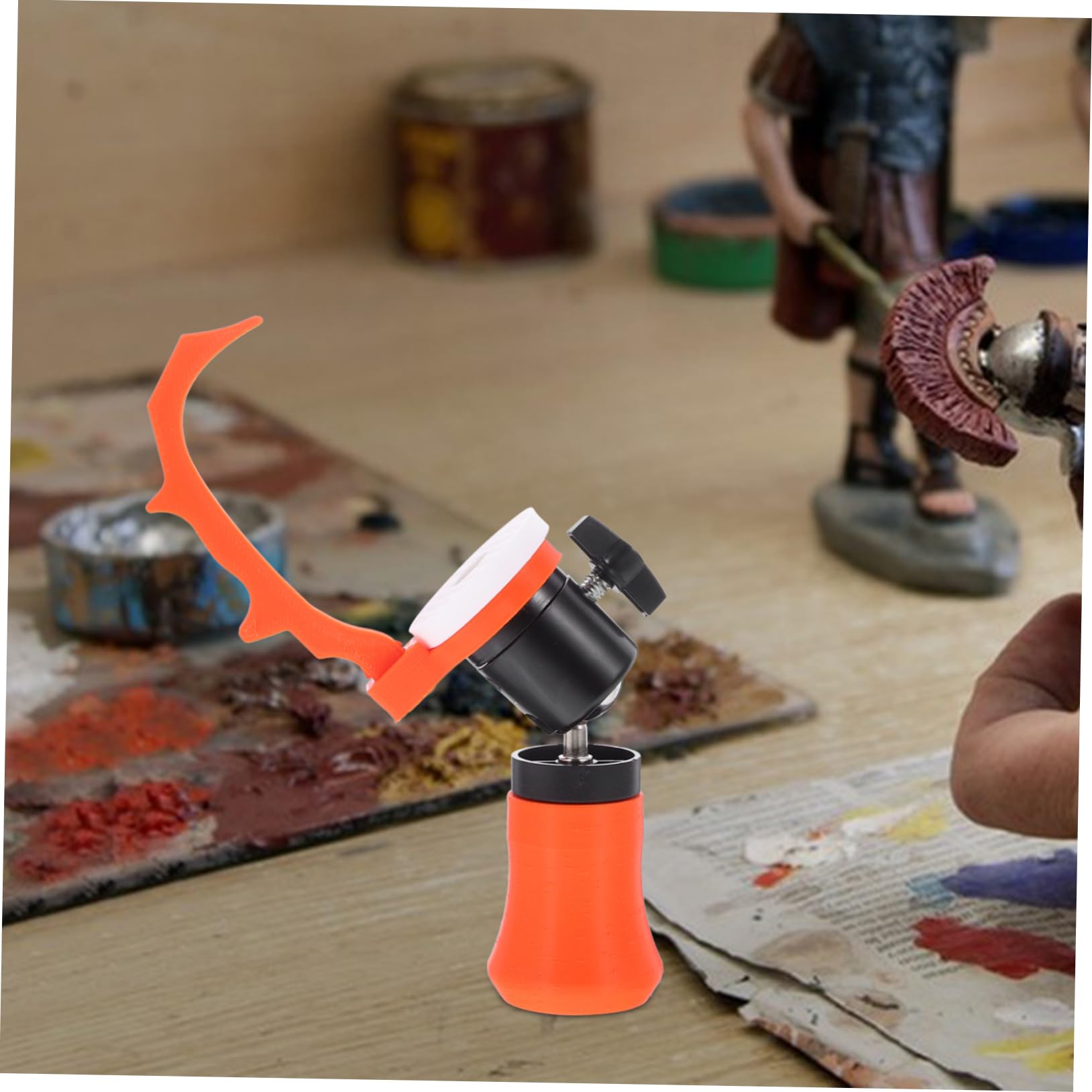 Artibetter 5 Stück -figurenmodell Malständer Modell-lackierständer Pinselständer Rotierende Bürstenhalter Drehstifthalter Rotierender Stifthalter Rotierende Anzeigeständer Plastik