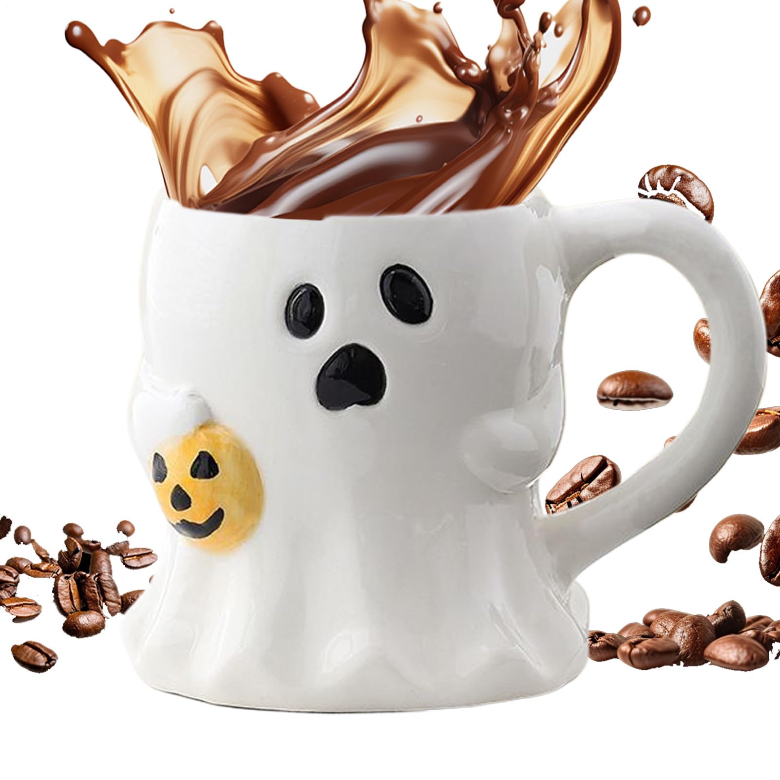 Fantôme en céramique 400 ml tasse gothique Halloween pour café et thé