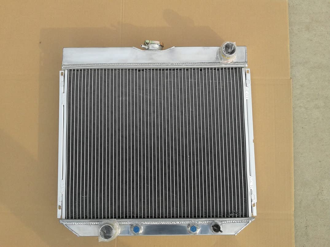 Radiatore in alluminio + ventola per F-ord Mu-stang/Ranchero/Torino/Mer-cury Cougar XR7/Comet 4.7L/5.0L V8 Fairlane/Maverick 1967-1970