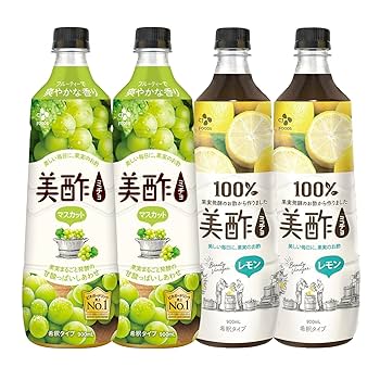 Amazon.co.jp: 美酢 選べる4本セット マスカット2本 レモン2本
