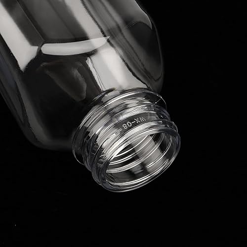 Miniatura 3 de MOUYAT Paquete de 24 botellas de plástico de 14 onzas con tapas, botellas sensoriales de plástico transparente de 14 onzas fluidas con tapas a