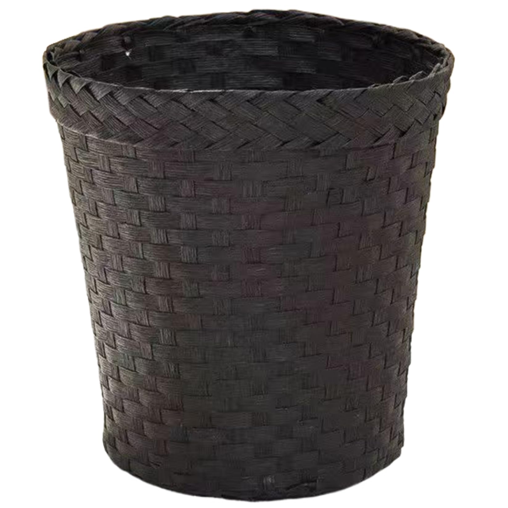 Pastoralist Coffee Color Wicker Trash Can,Woven Trash Can, Woven Seagrass Wicker Waste Bin - Waste Basket For Bedroom For Bathrooms And Bedrooms