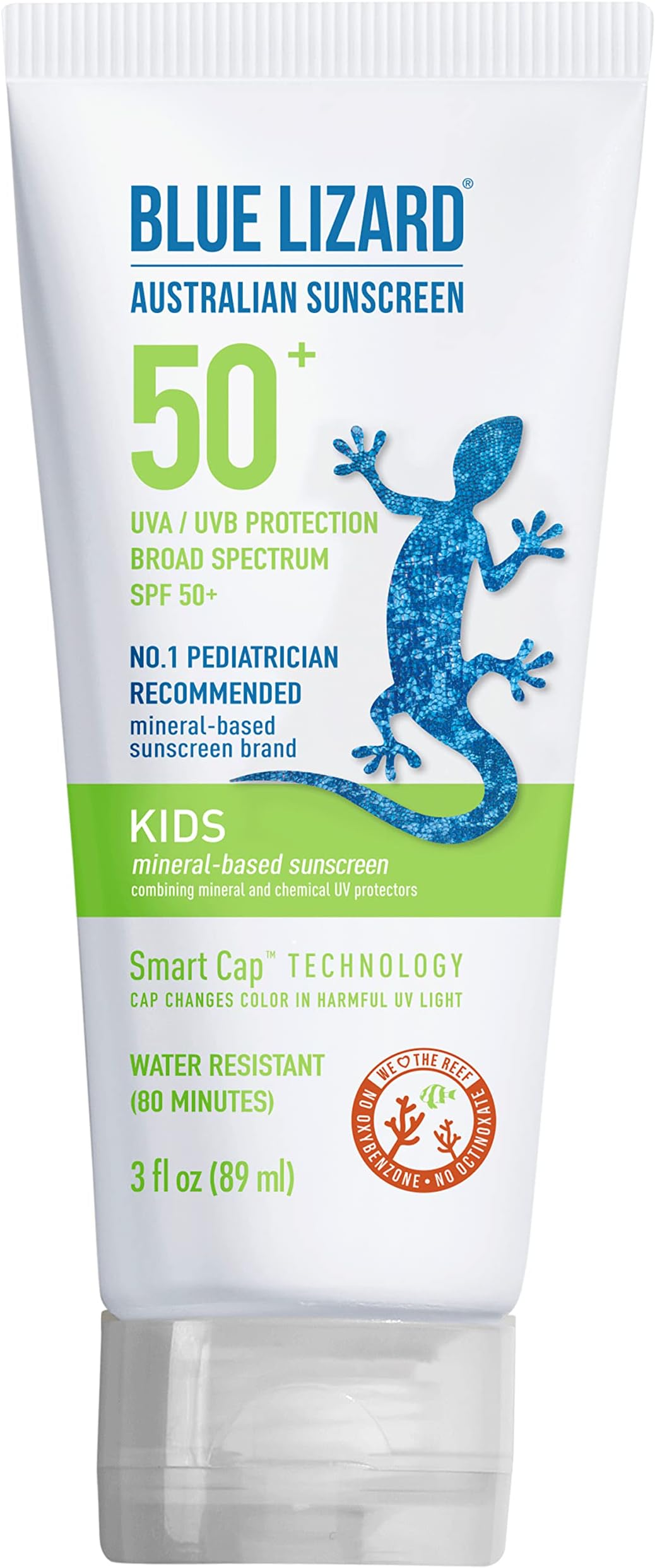 BLUE LIZARD Kids Mineral-Based Sunscreen Lotion - SPF 50+ - 3 oz