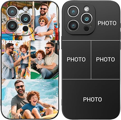 Funda de teléfono personalizada con foto personalizada para iPhone 17, 16, 15, 14, 13, 12, 11 (AirPro MaxProPlusMiniXRXs) Funda de silicona líquida