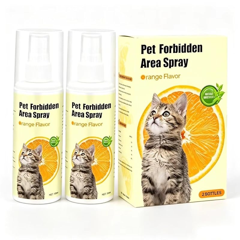 Repelente em Spray para Gatos Bwecitoo, Antiarranhões para Móveis e Áreas Restritas, 100 mL, Pacote com 2