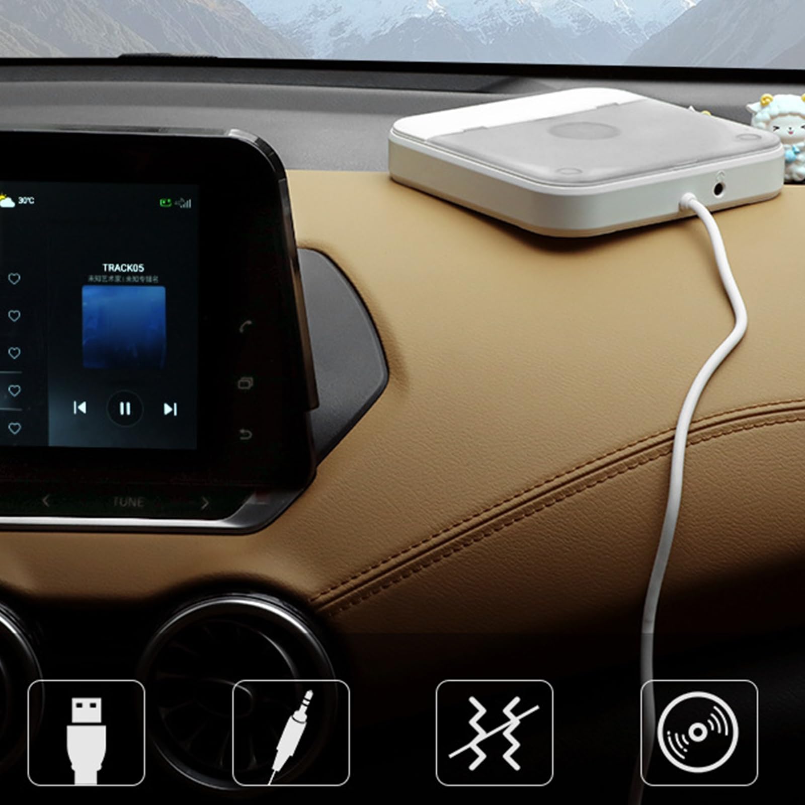 Lettore disco esterno leggero con semplice funzionalità plug and play per viaggi, pendolari quotidiani, lettore disco facile da trasportare per computer portatile