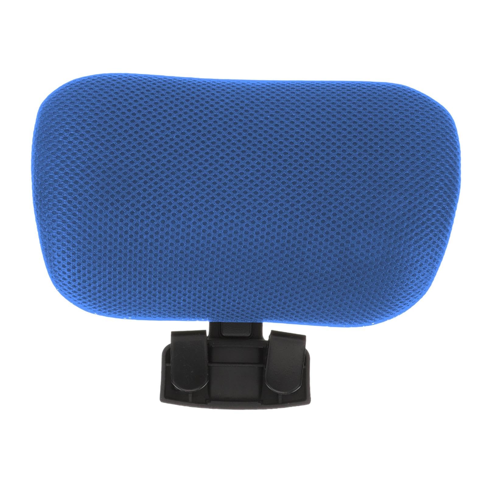 perfk Poggiatesta per Sedia da Ufficio Cuscino per la Testa per Sedia da Computer Facile da installare Cuscino per la Testa Staccabile Durevole Poggiatesta, Blu