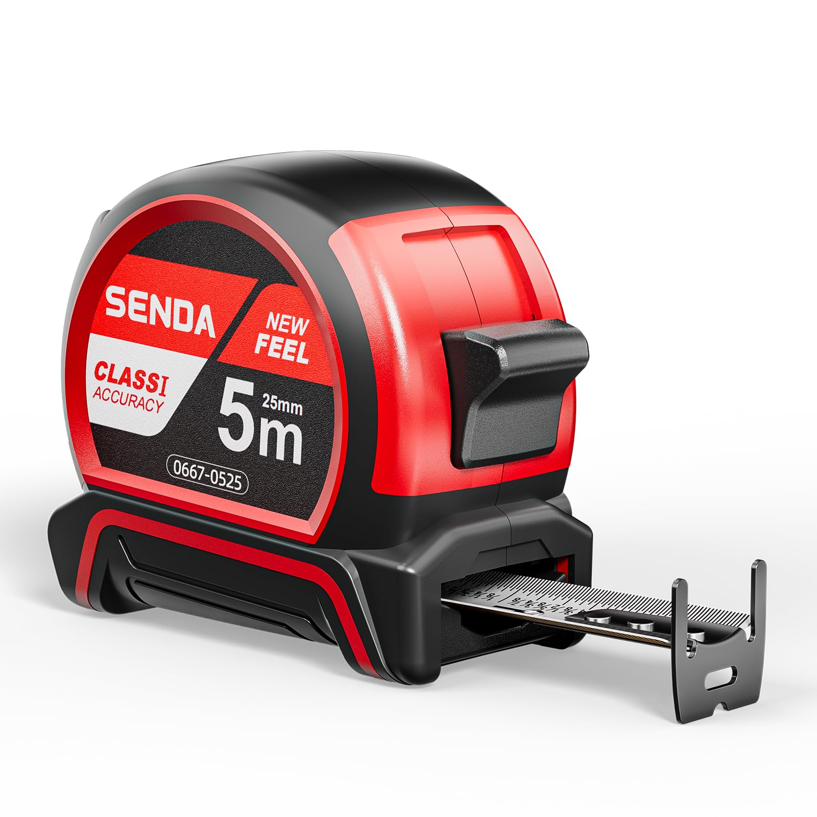 SENDA Tape Measure 16FT with 1/8 Fraction, Double-Hook Measuring Tape Retractable with 1…