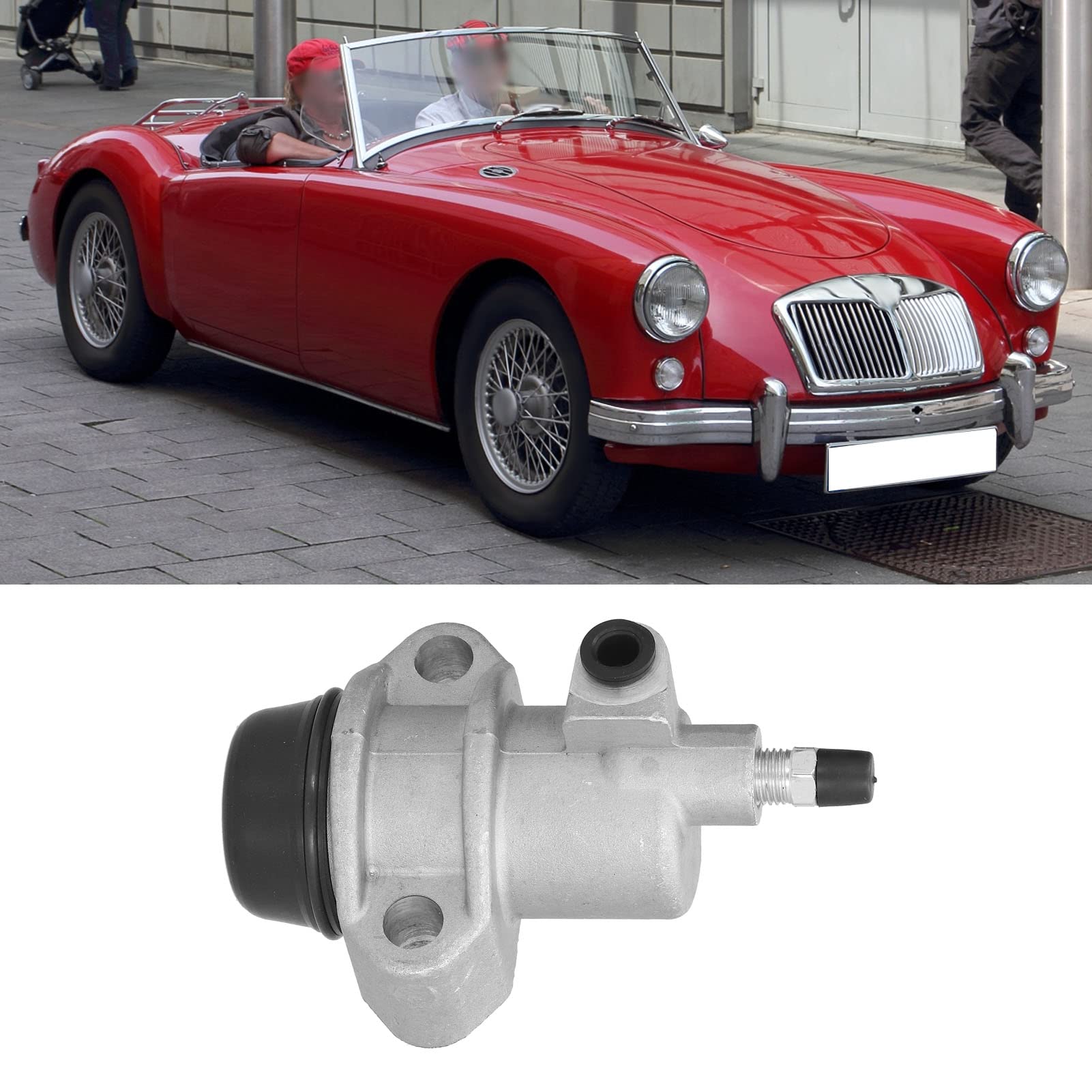 Kupplungsnehmerzylindersatz mit Schlauch und Anschlusssatz Ersatz für MGA MGB 1955-1980, OEM GSY106 Nehmerzylinder, GVP1001 Schlauch, Mutter, WE600101 Sicherungsscheibe, 3H550 Kupferscheibe