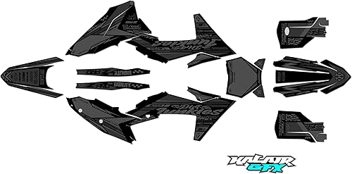 Miniatura 3 de Kit de gráficos para KTM MOTOCROSS 4-STROKE 250 SX-F, 350 SX-F y 450 SX-F (2023) Rugged Series Orange-shift 16 mil, kit de calcomanías gráficas