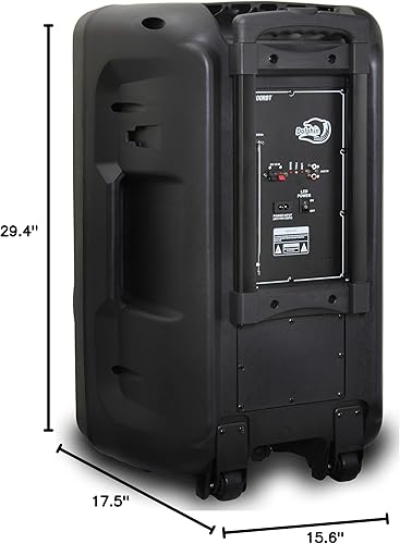 Miniatura 8 de Dolphin BoxParty 1500 Woofer de alta potencia de 15 pulgadas con graves fuertes y profundos  Altavoz Bluetooth portátil para fiestas con luces