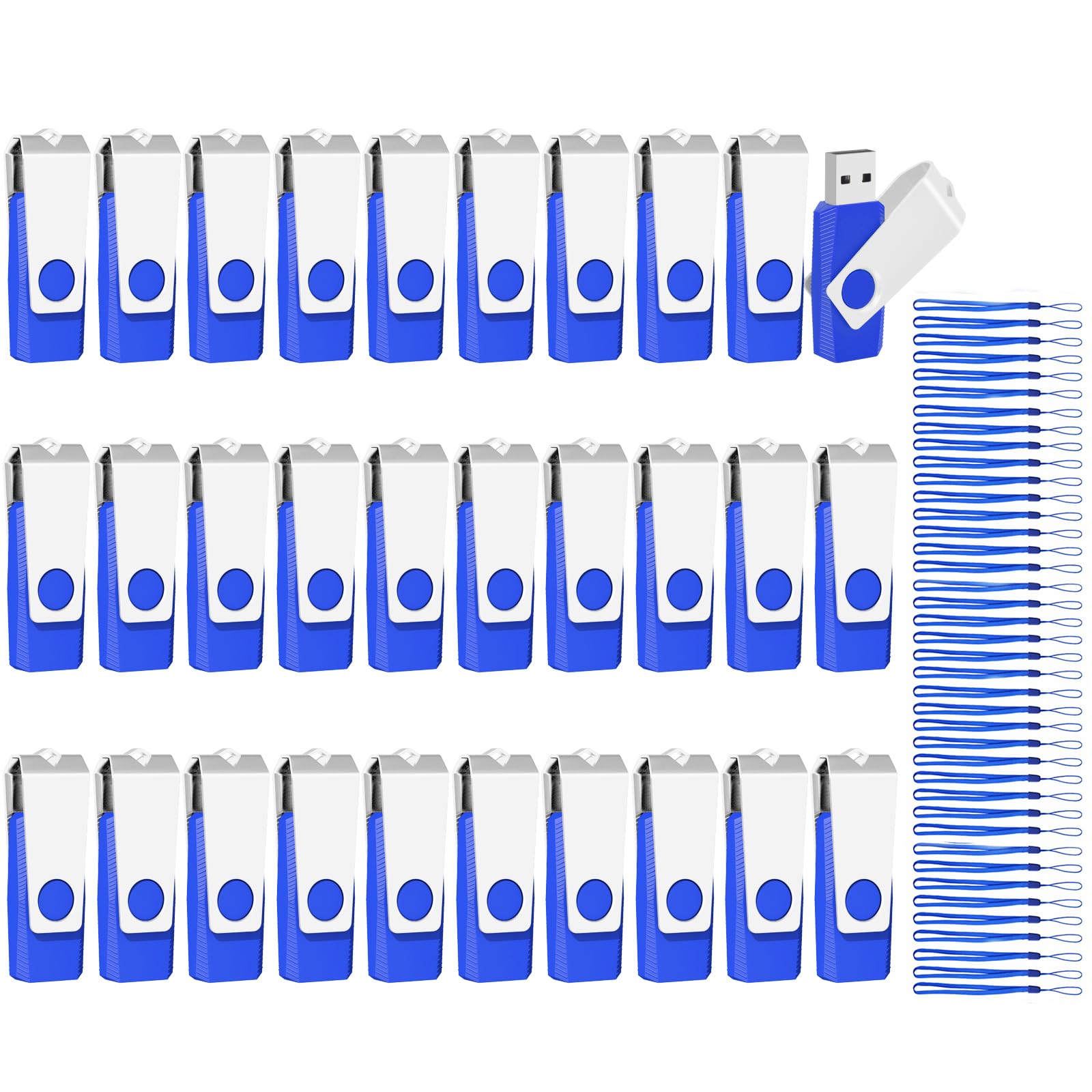 EASTBULL 50 Pack of Flash Drives Bulk 2GB, USB 2.0 Flash