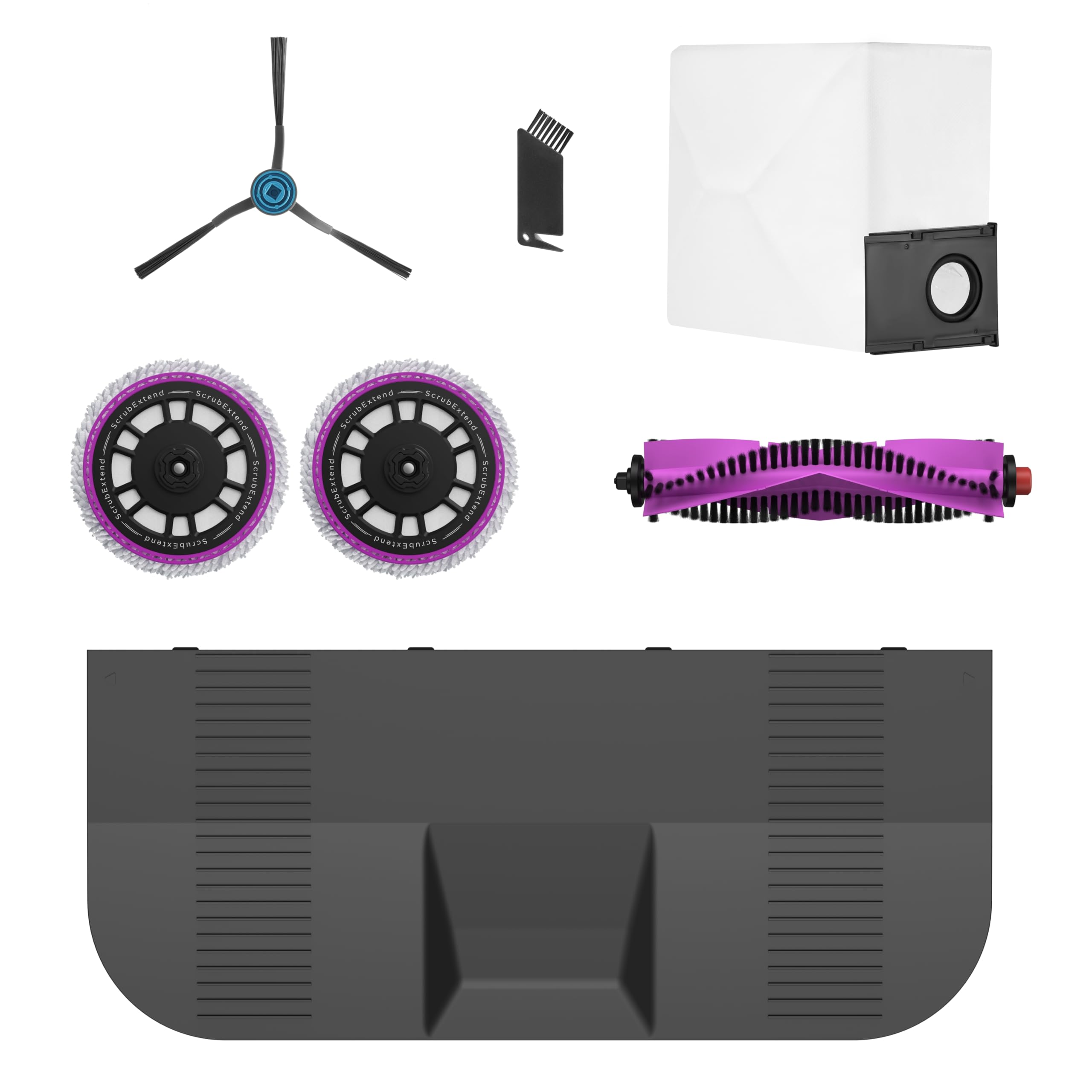 Lot Accessoires Robot Aspirateur Eureka J15 Pro Ultra - 20 Pièces : Brosses, Filtres, Sacs, Lingettes